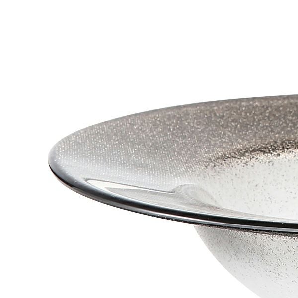 グリッター リムボウル 19．5cm ダークグレイ＆クリア