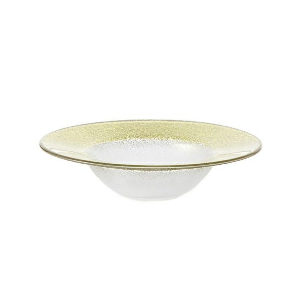 グリッター リムボウル 19．5cm ニューゴールド＆クリア