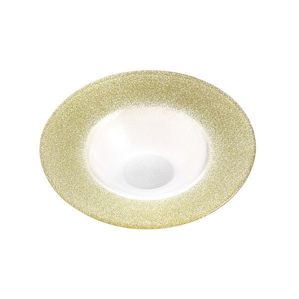 グリッター リムボウル 19．5cm ニューゴールド＆クリア
