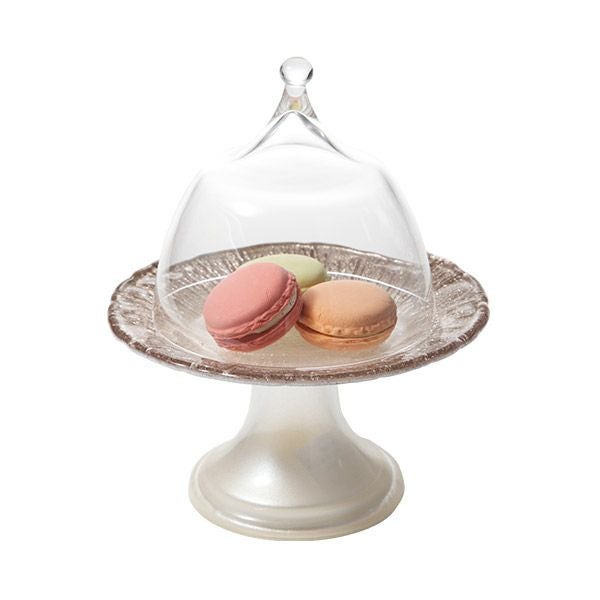 フラッシュ ケーキスタンド 15xH8cm ホワイトパール＆ジンジャー