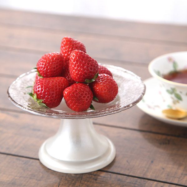 フラッシュ ケーキスタンド 15xH8cm ホワイトパール＆ジンジャー