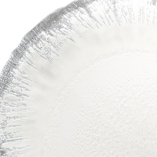 フラッシュ プレート 15cm クリア＆シルバー