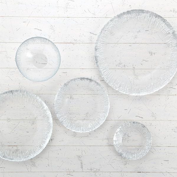 フラッシュ プレート 15cm クリア＆シルバー