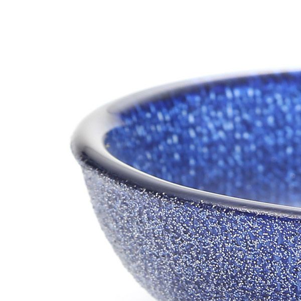 グリッター ミニプレート 9cm ダークブルー