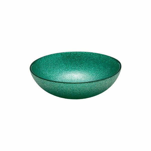 グリッター ロウボウル 14cm アクアブルー