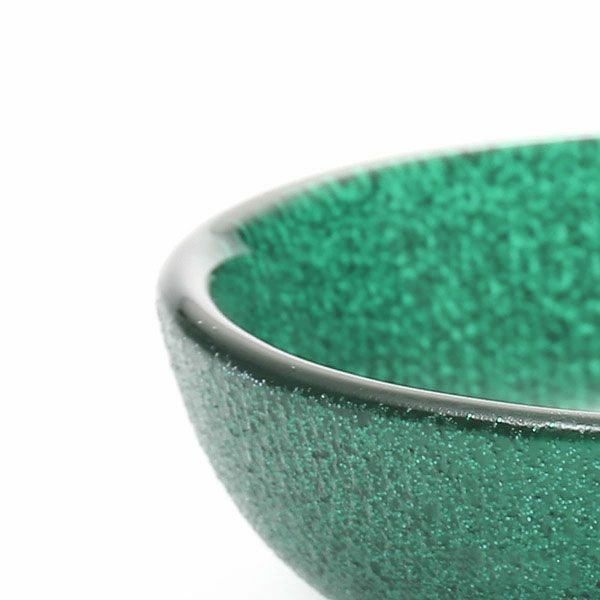 グリッター ロウボウル 14cm アクアブルー