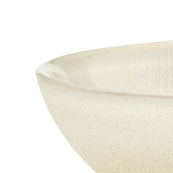 グリッター ロウボウル 14cm ホワイト