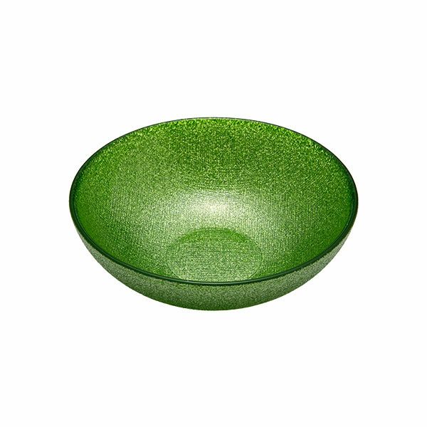 グリッター ロウボウル 14cm ライトグリーン