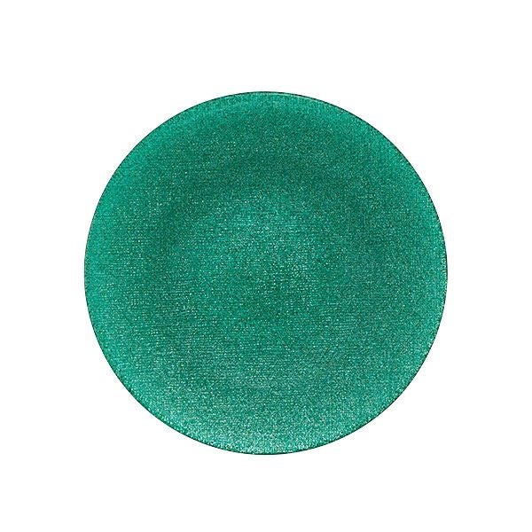 グリッター プレート 17cm アクアブルー