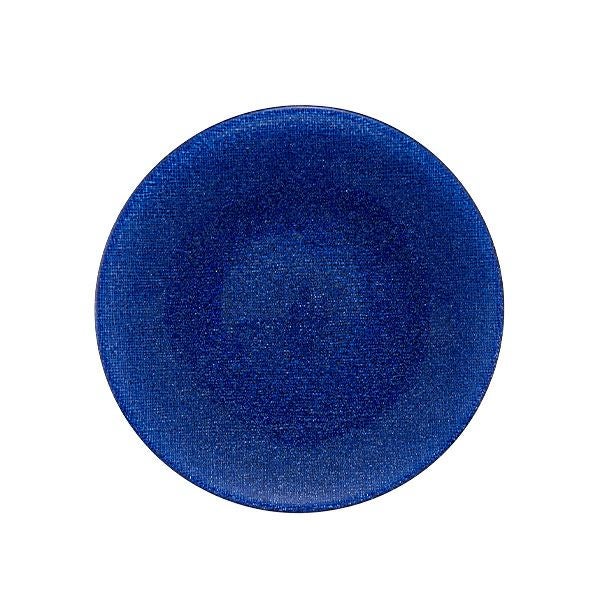 グリッター プレート 17cm ダークブルー