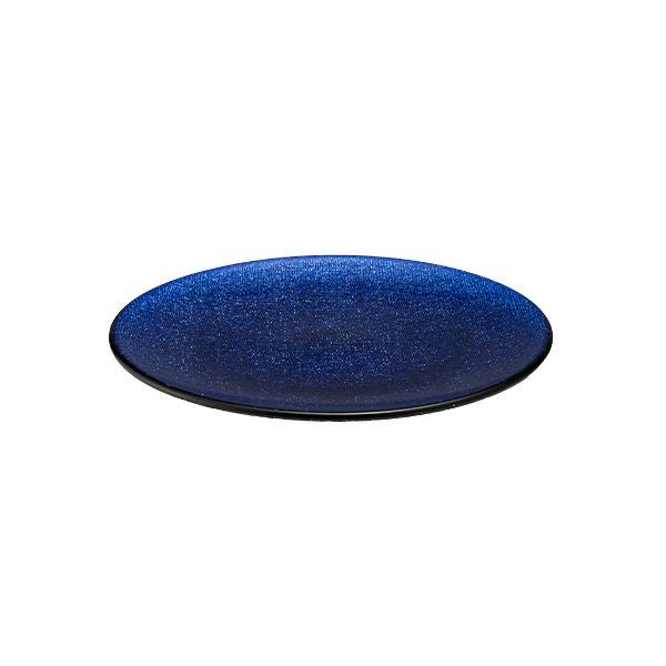 グリッター プレート 17cm ダークブルー